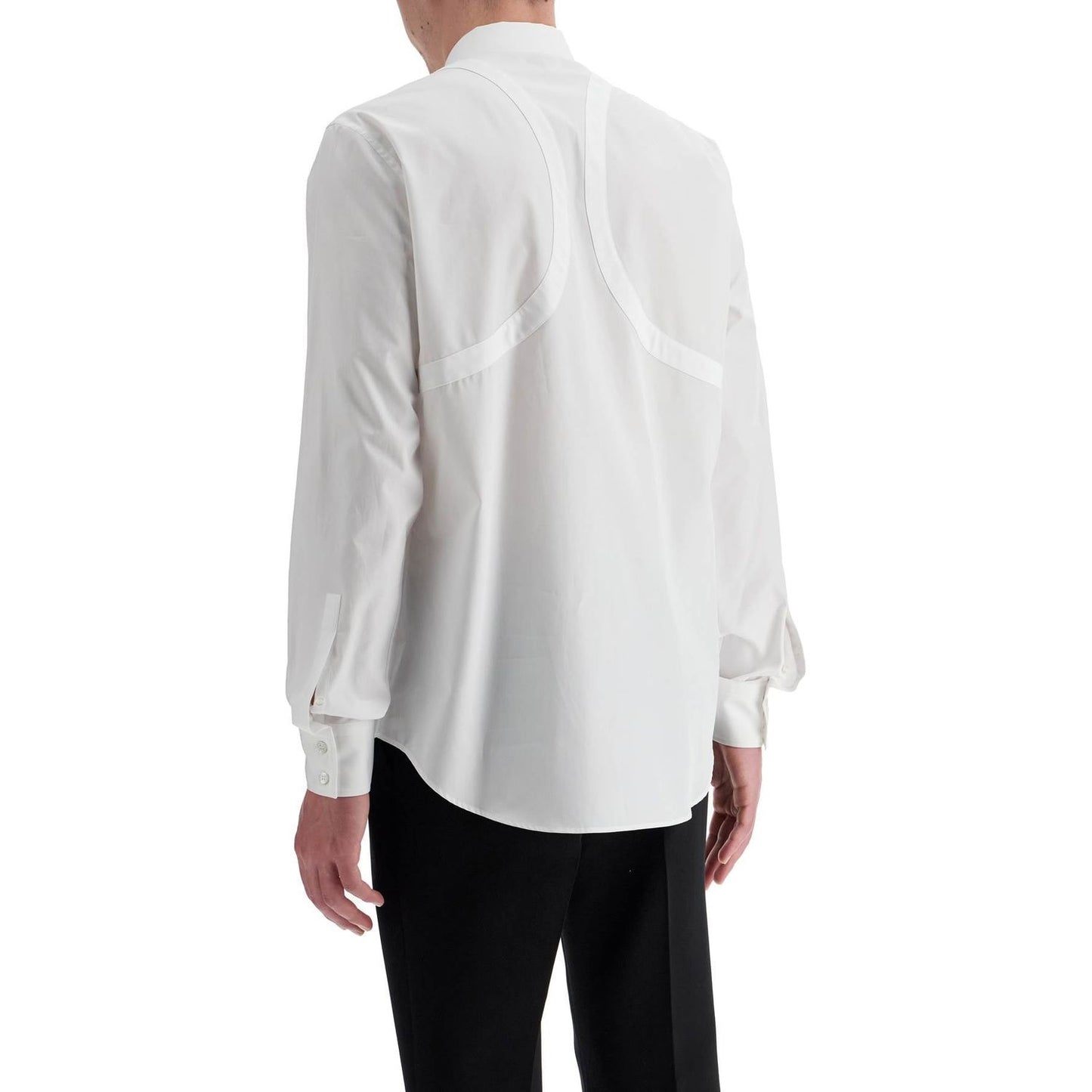 Alexander Mcqueen poplin harness shirt for men Shirts Alexander Mcqueen