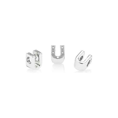 PANDORA CHARMS Mod. LETTER T SILVER PANDORA
