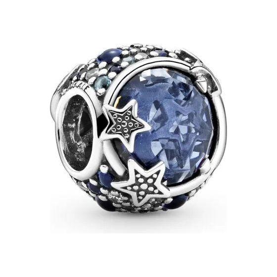 PANDORA CHARMS Mod. CELESTIAL BLUE SPARKLING STARS Charms & Pendants PANDORA