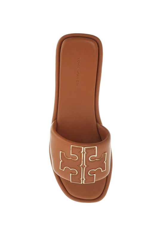 Tory Burch double t leather slides Sandals Tory Burch