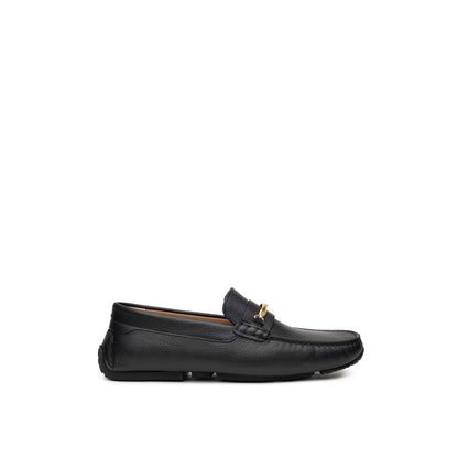 Bally Black Leather Moccassin Bally