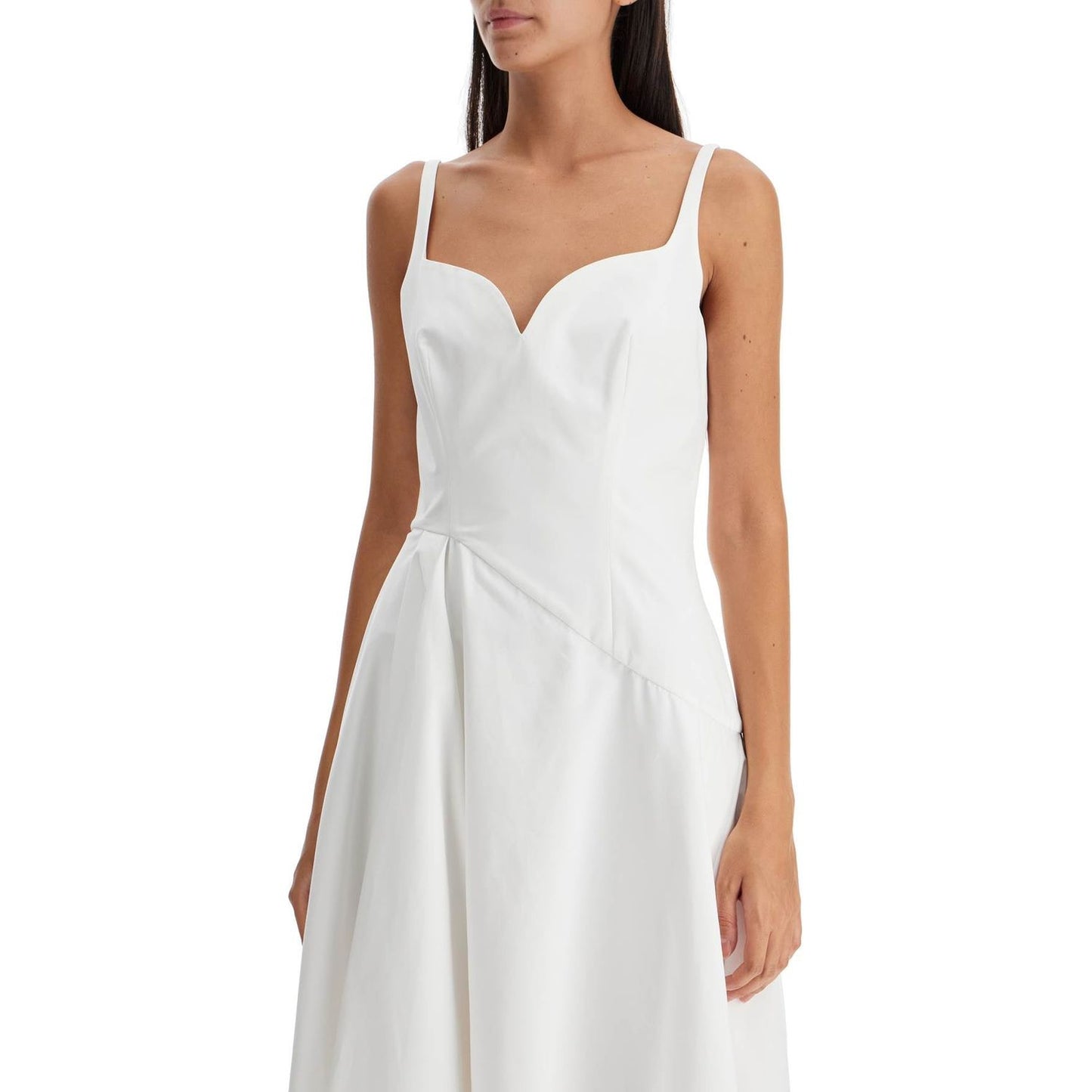 Alexander Mcqueen midi dress with sweetheart neckline Dresses Alexander Mcqueen