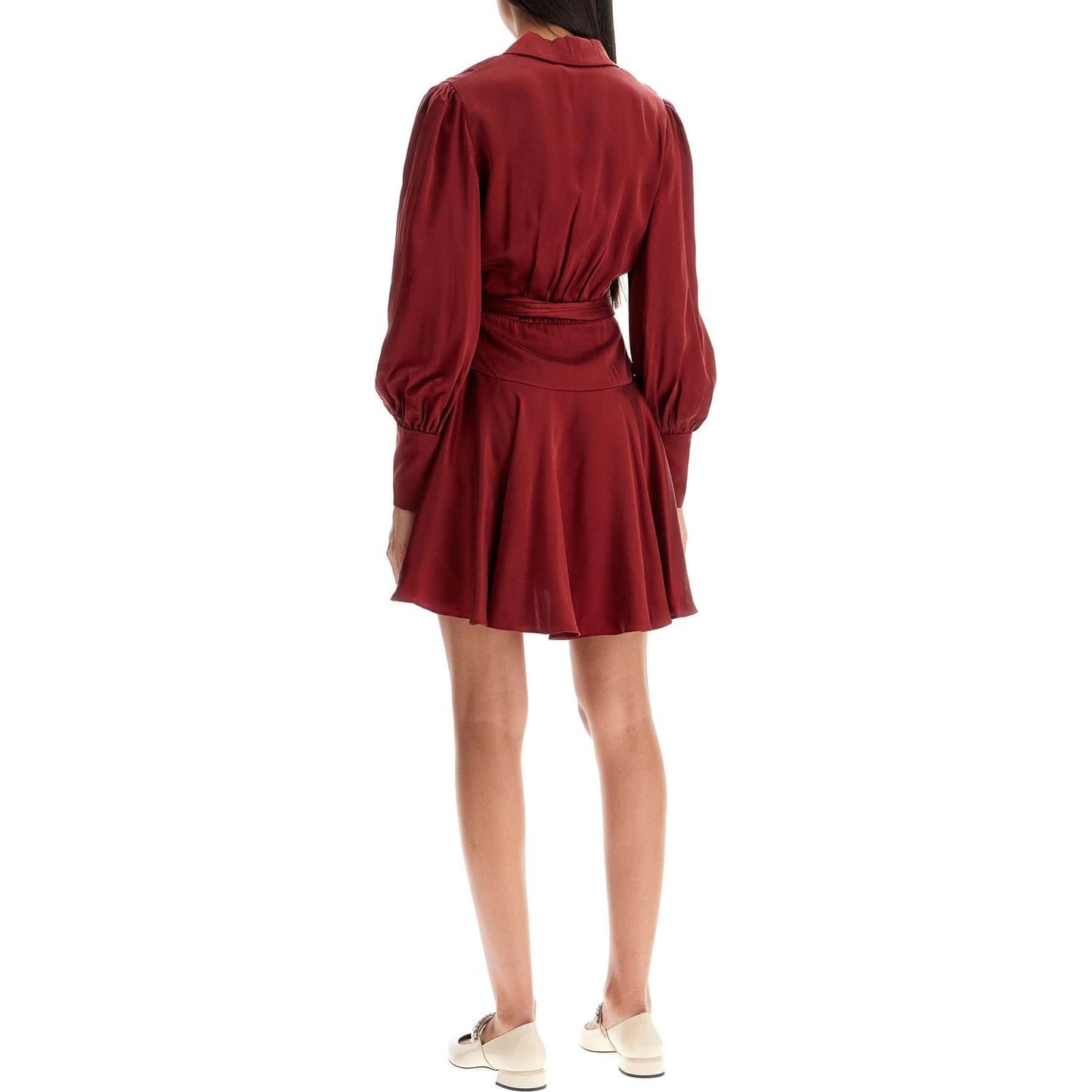 Zimmermann silk wrap mini dress with nine words Dresses Zimmermann