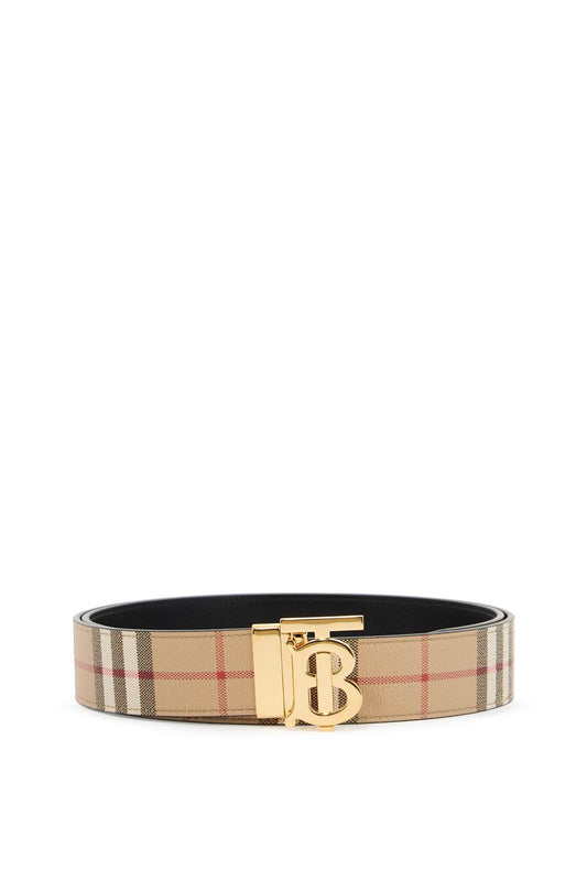 Burberry reversible tb check belt