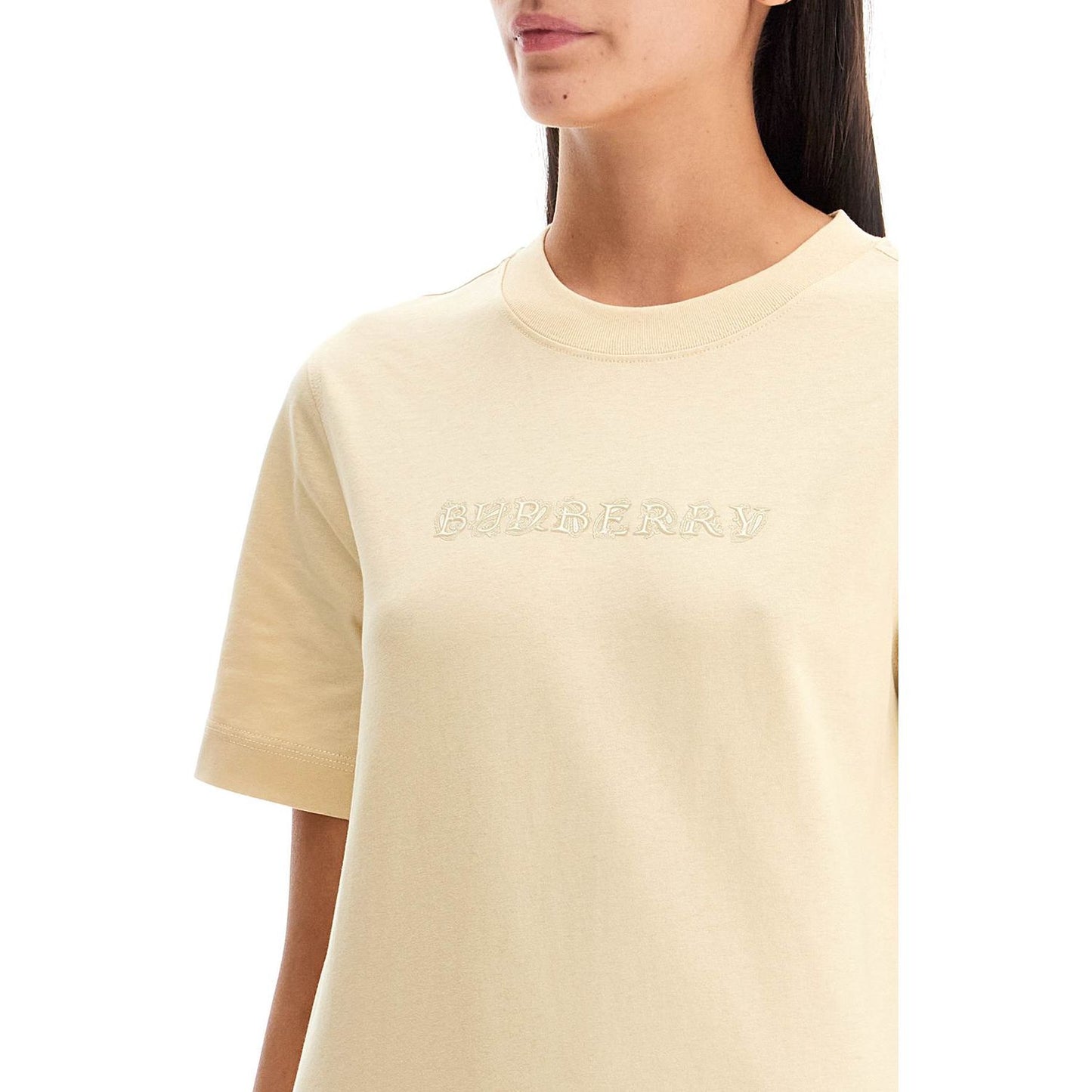 Burberry cotton t-shirt with paisley logo Topwear Burberry