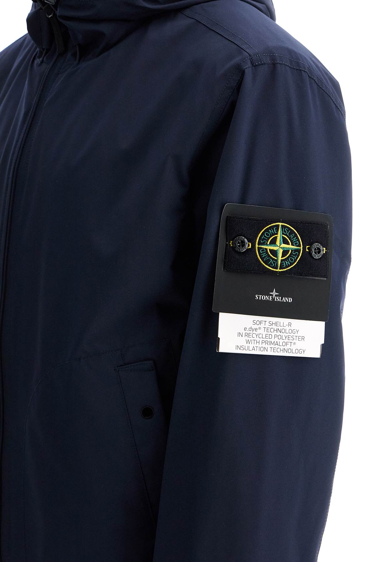 Stone Island light soft shell-r hooded jacket Jackets Stone Island