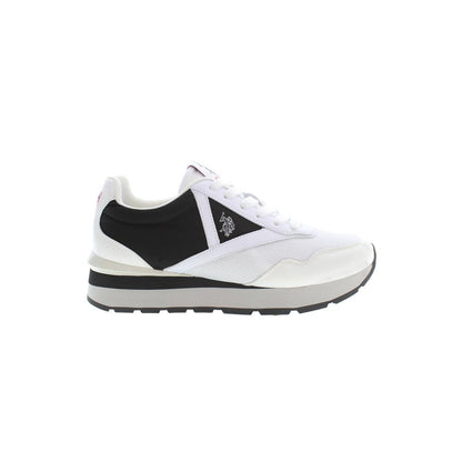U.S. POLO ASSN. Bianco Polyurethane Women Sneaker U.S. POLO ASSN.