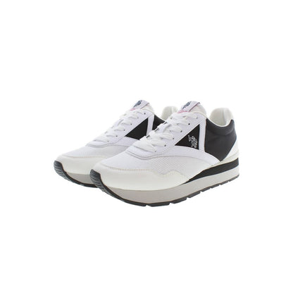 U.S. POLO ASSN. Bianco Polyurethane Women Sneaker U.S. POLO ASSN.