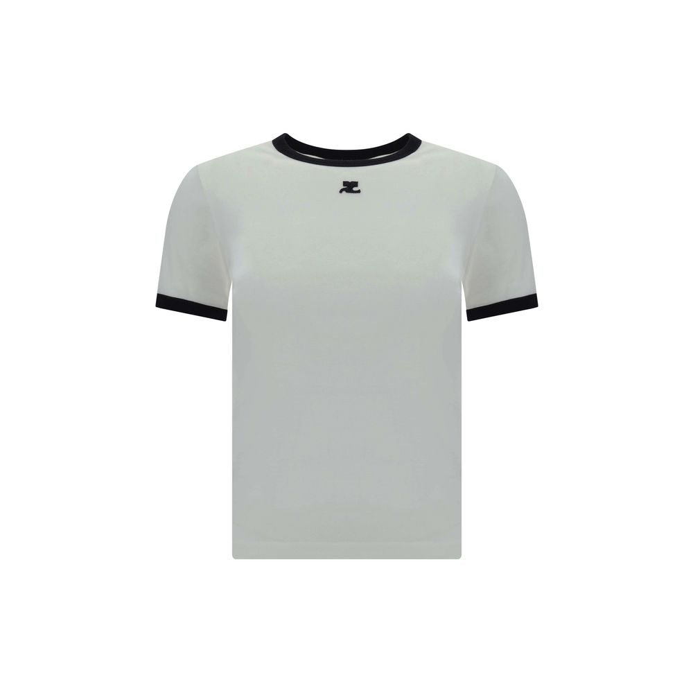 Courrèges White Cotton T-Shirt