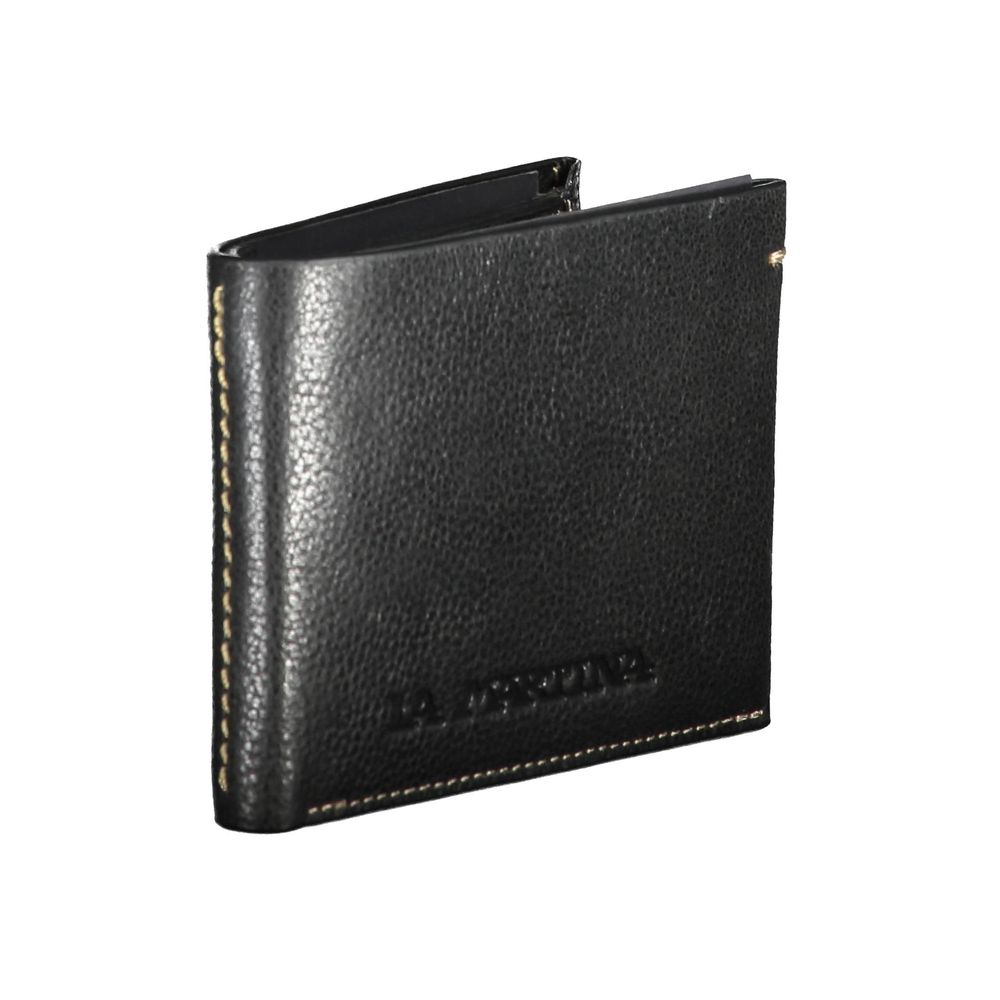 La Martina Nero Pelle Mens Wallet