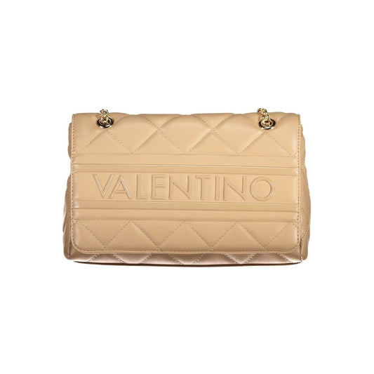 Mario Valentino Beige Polyurethane Women Shoulder Bag