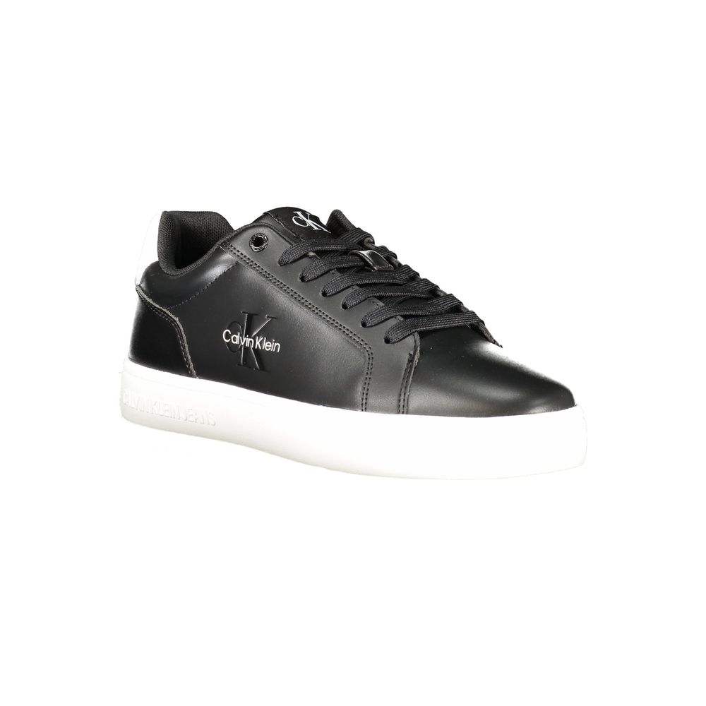 Calvin Klein Black Polyurethane Men Sneaker