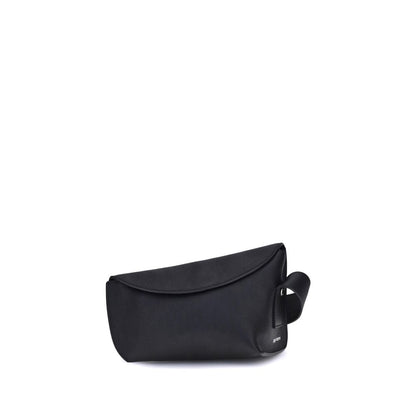 Alexander McQueen Black Calf Leather Bos Taurus Shoulder Bag