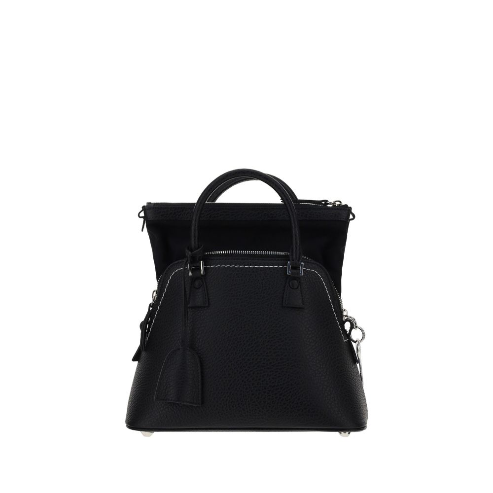 Margiela Black Calf Leather Bos Taurus Handbag Margiela