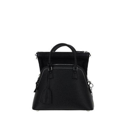 Margiela Black Calf Leather Bos Taurus Handbag Margiela