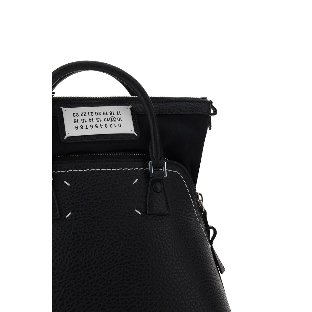 Margiela Black Calf Leather Bos Taurus Handbag Margiela