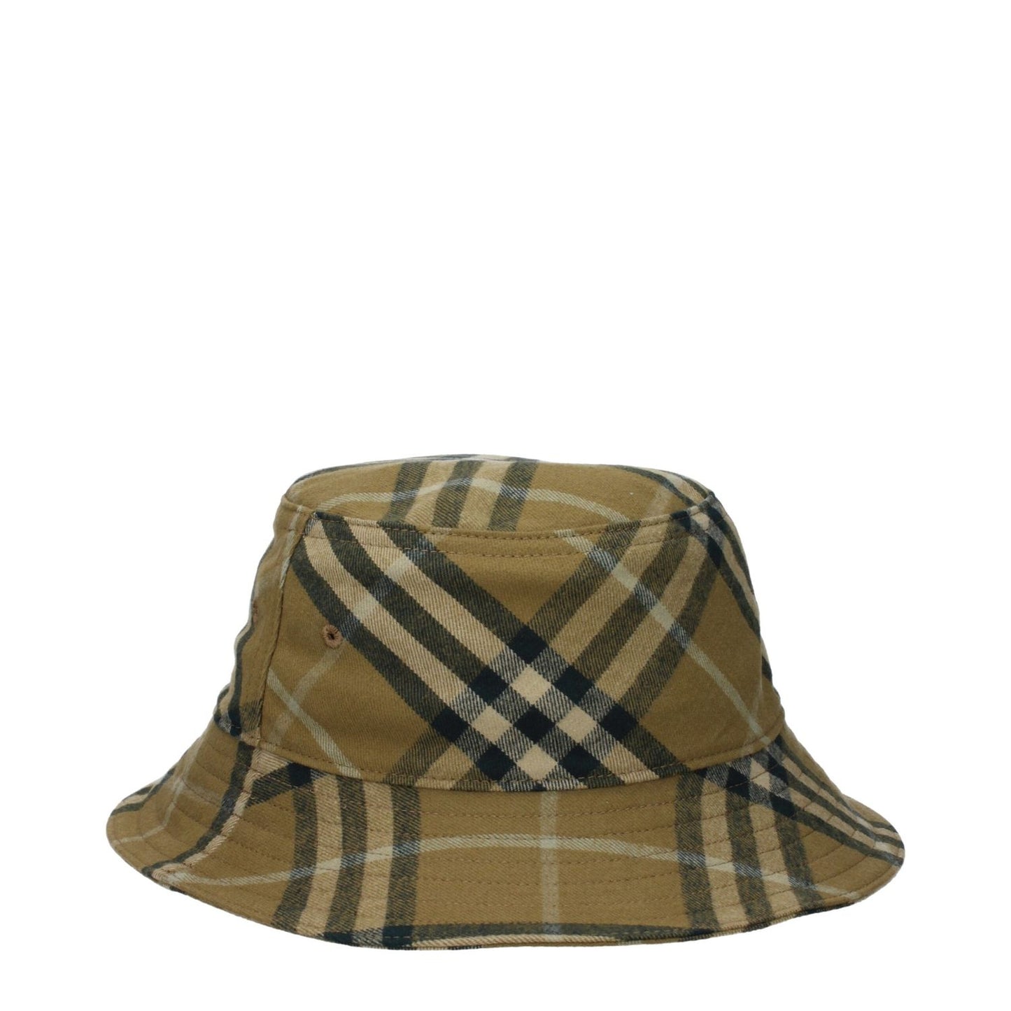 Burberry Green Cotton Bucket Hat Burberry