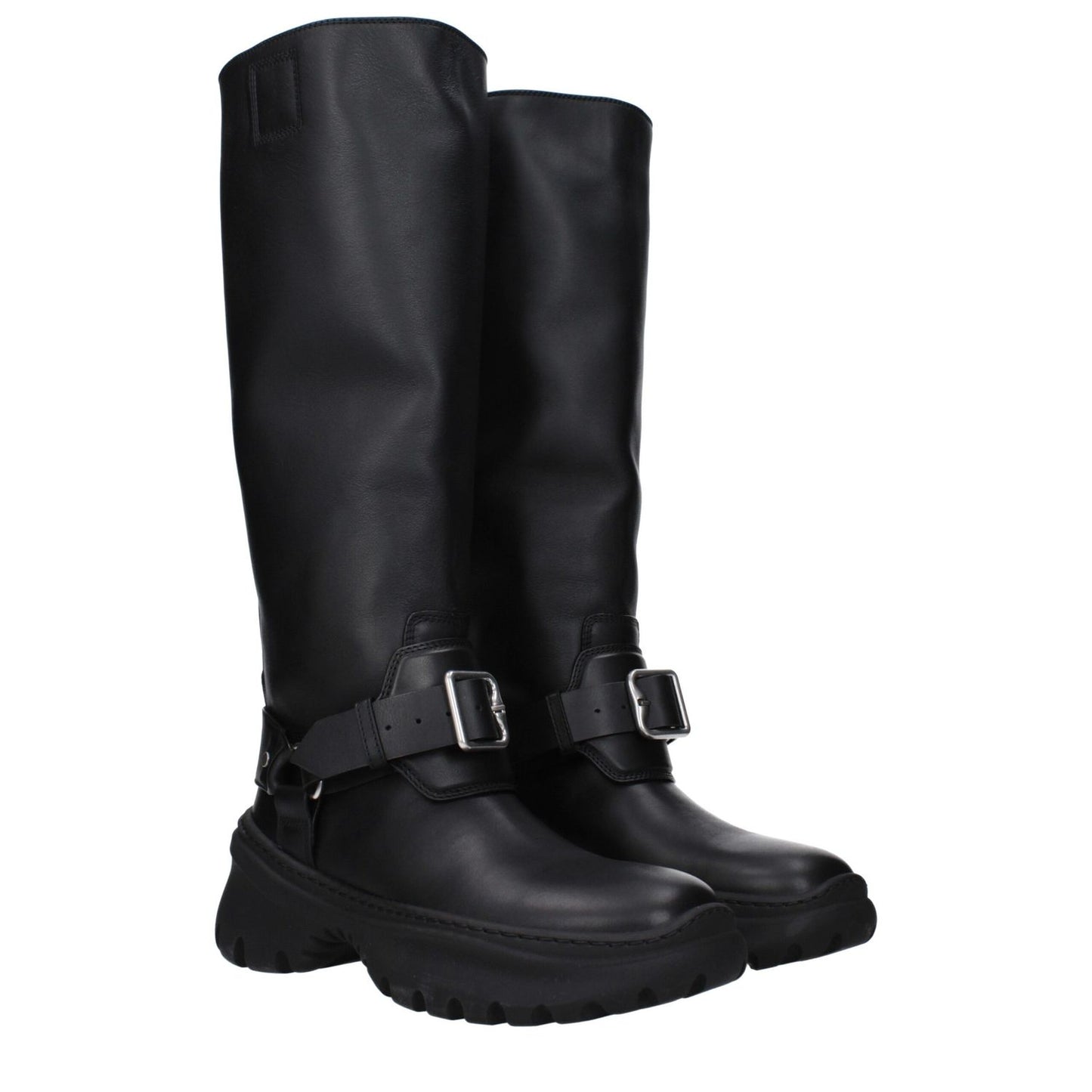 Burberry Black Leather Boots