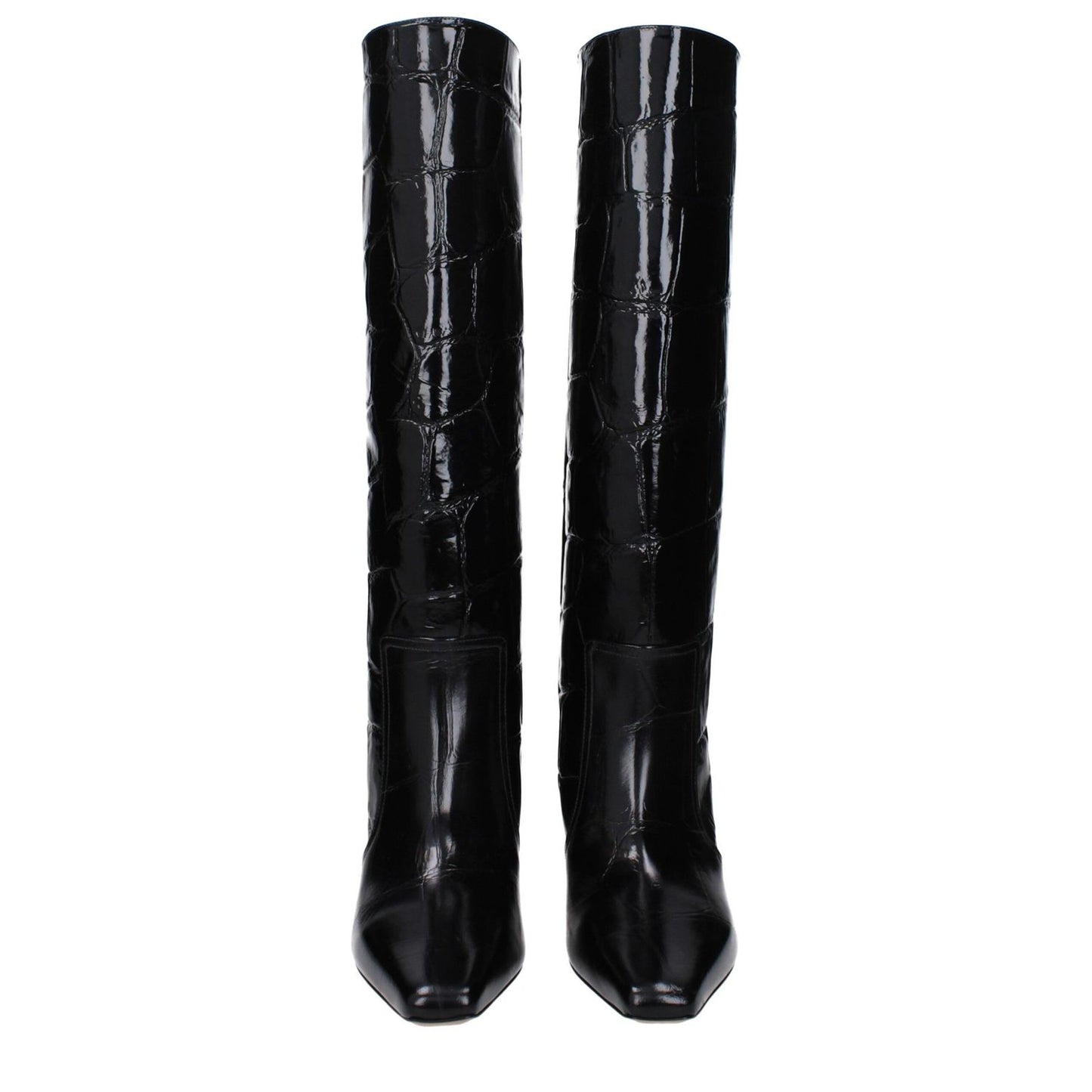 Paris Texas Black Leather Boots