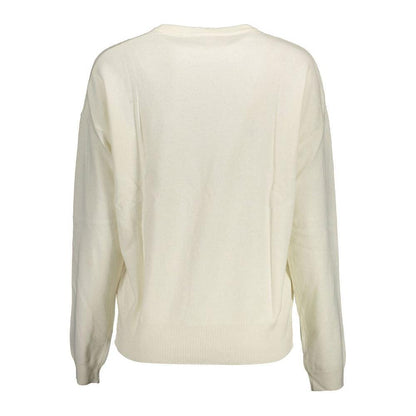 U.S. POLO ASSN. White Polyamide Women's Sweater