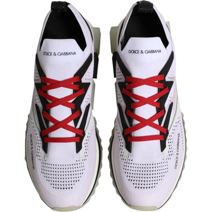 Dolce & Gabbana White SORRENTO Sport Stretch Sneakers Shoes