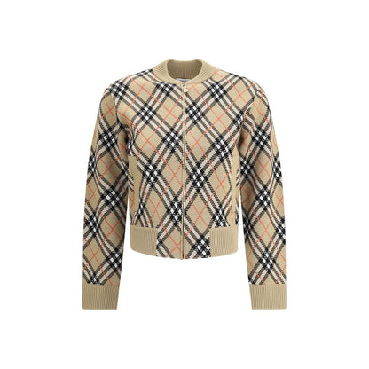 Burberry Beige Wool Cardigan Burberry