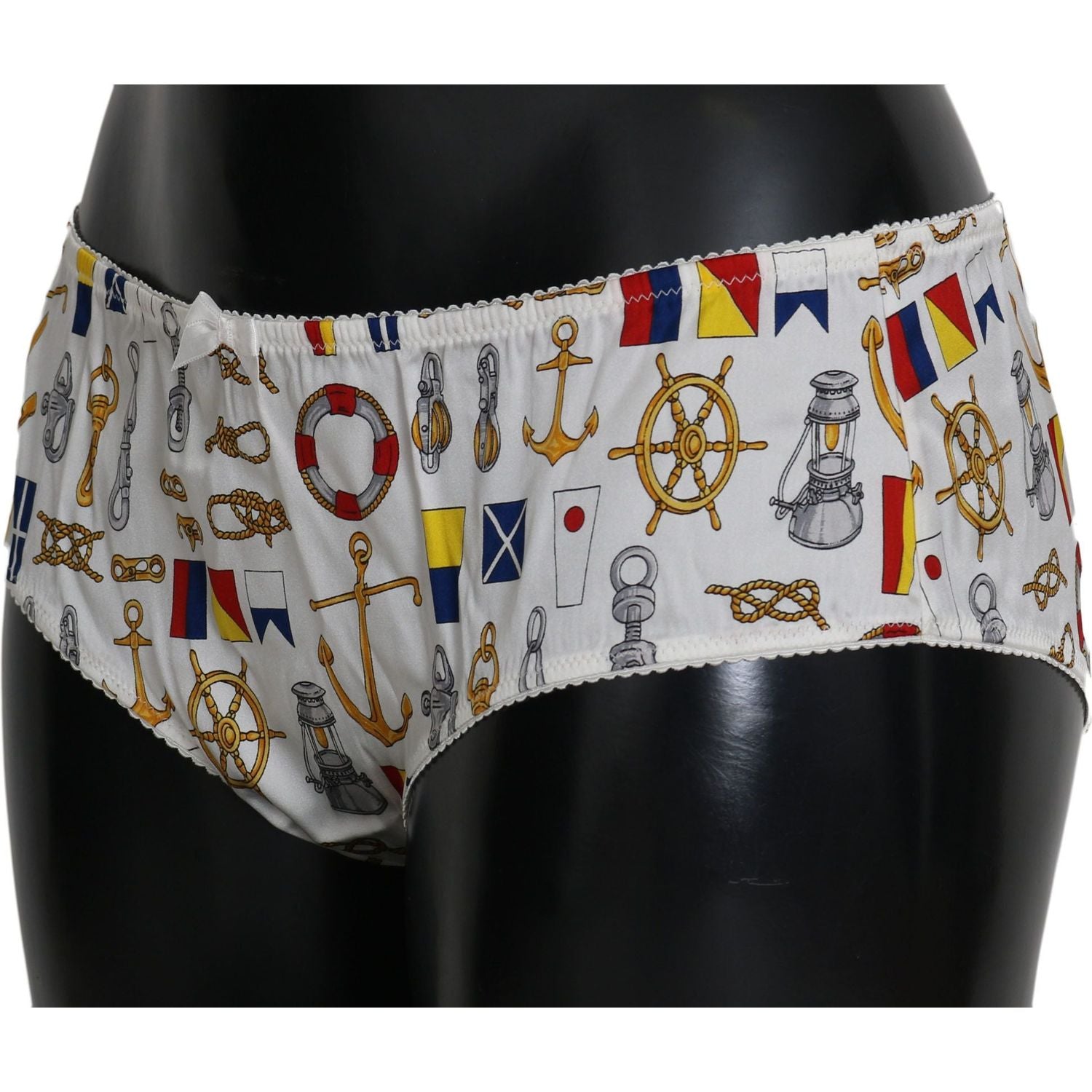 Dolce & Gabbana Underwear Sailor Print Silk Bottoms