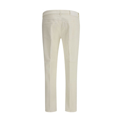 PT Torino Cream Cotton Slim Fit Jeans