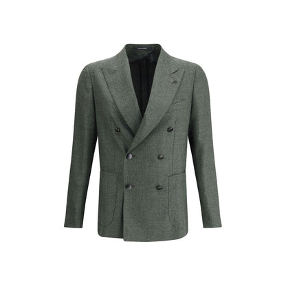 Tagliatore Bicolor Fleece Wool Blazer Tagliatore