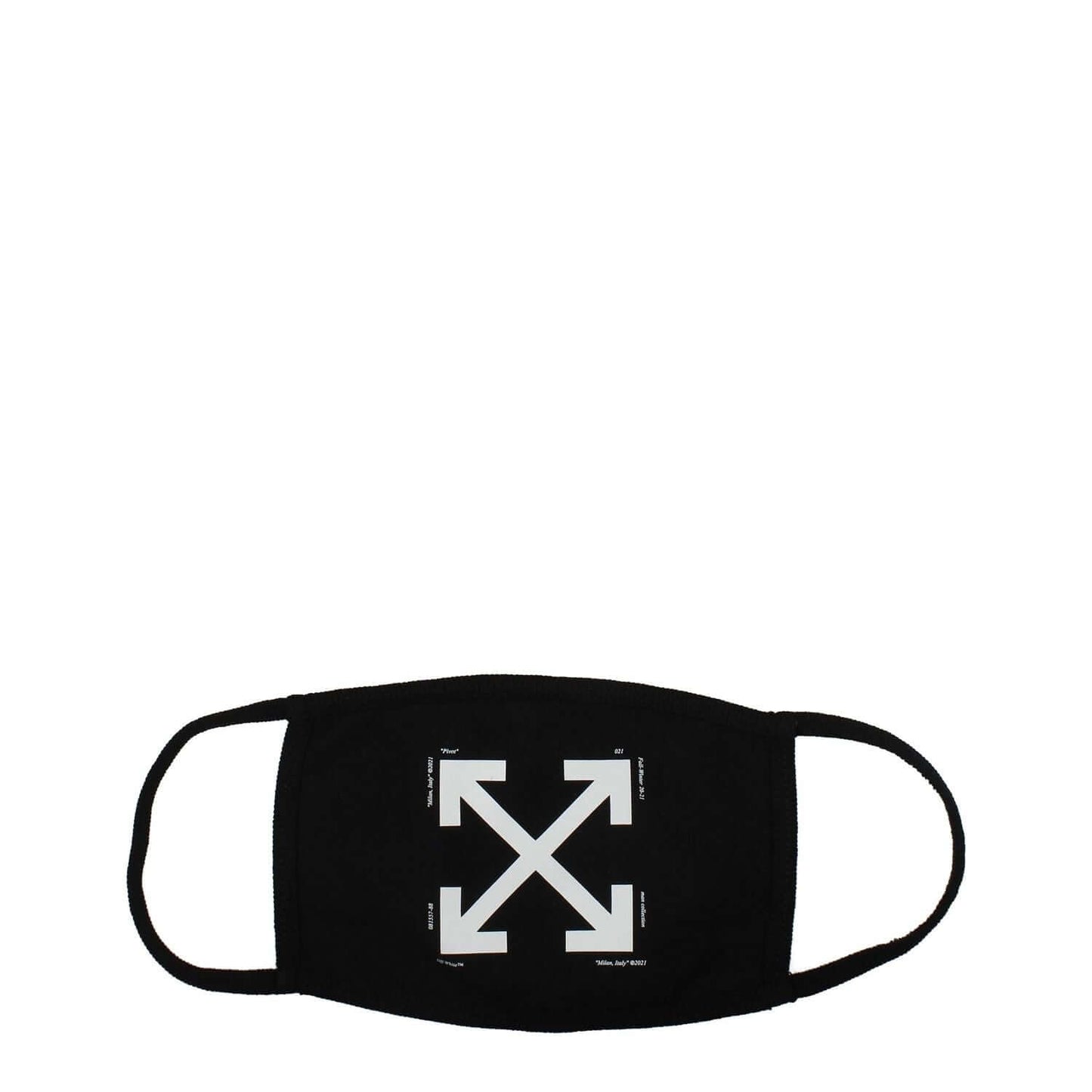 Off-White Black Cotton Facemask Off-White