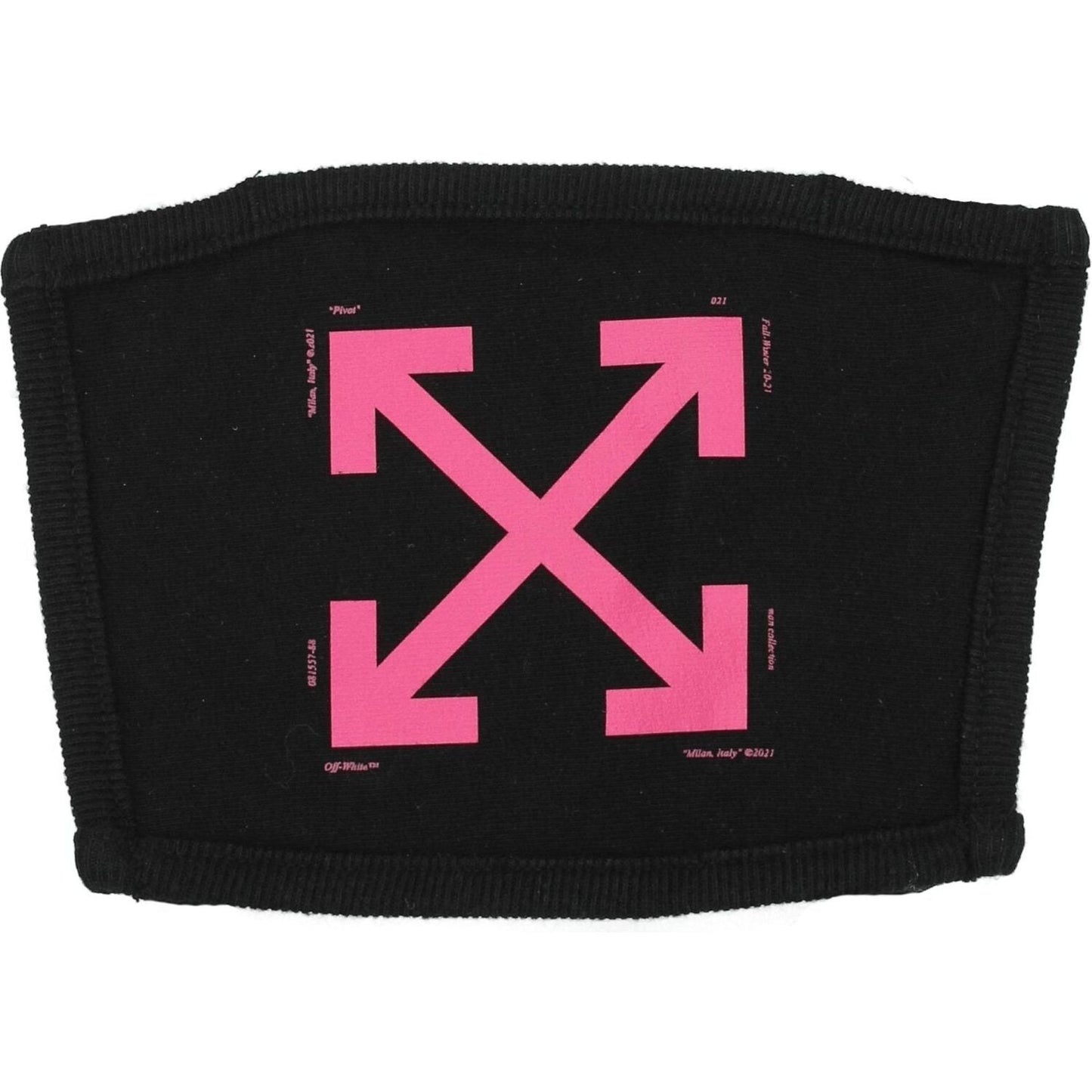 Off-White Black Cotton Facemask Off-White