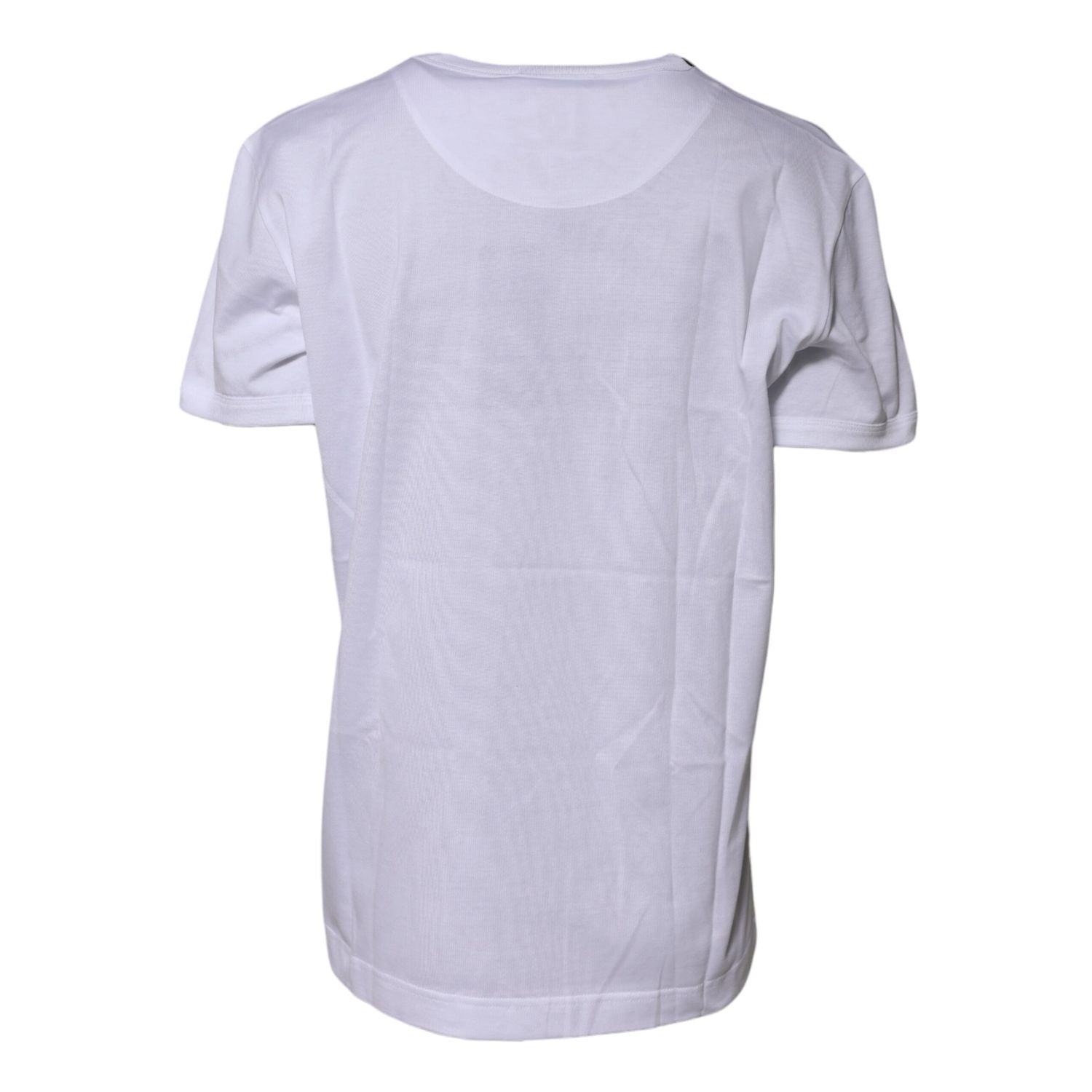 Dolce & Gabbana White Cotton Goodluck 2022 Crew Neck T-shirt