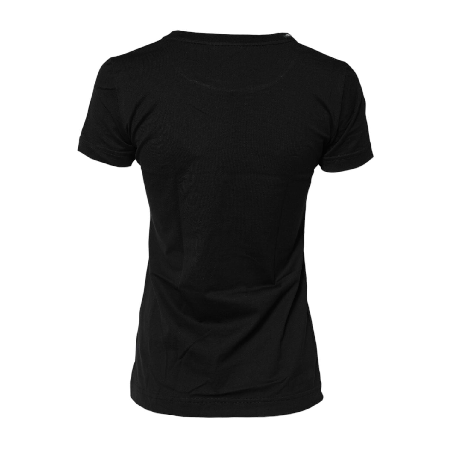 Dolce & Gabbana Black Short Sleeves Crew Neck Top T-shirt