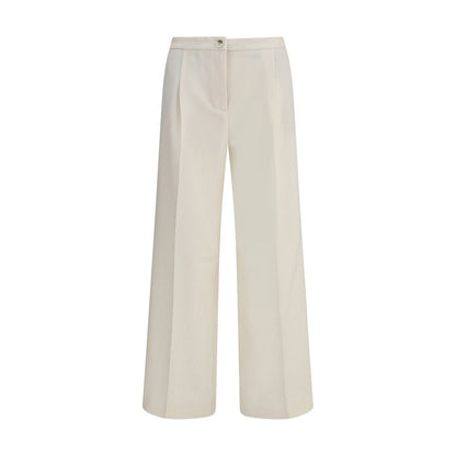 Cruna Cream Polyester Casual Pants