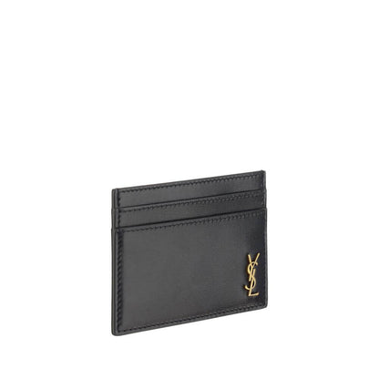Saint Laurent Black Calf Leather Bos Taurus Wallet