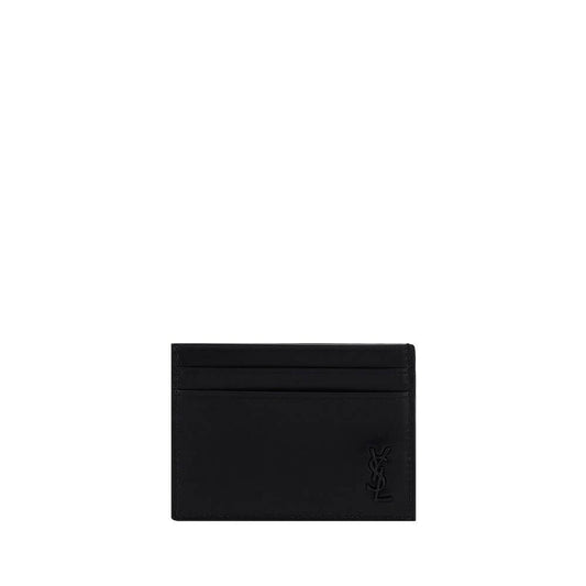 Saint Laurent Black Calf Leather Bos Taurus Wallet