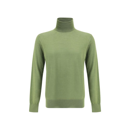 Saint Laurent Bicolor Wool Turtleneck