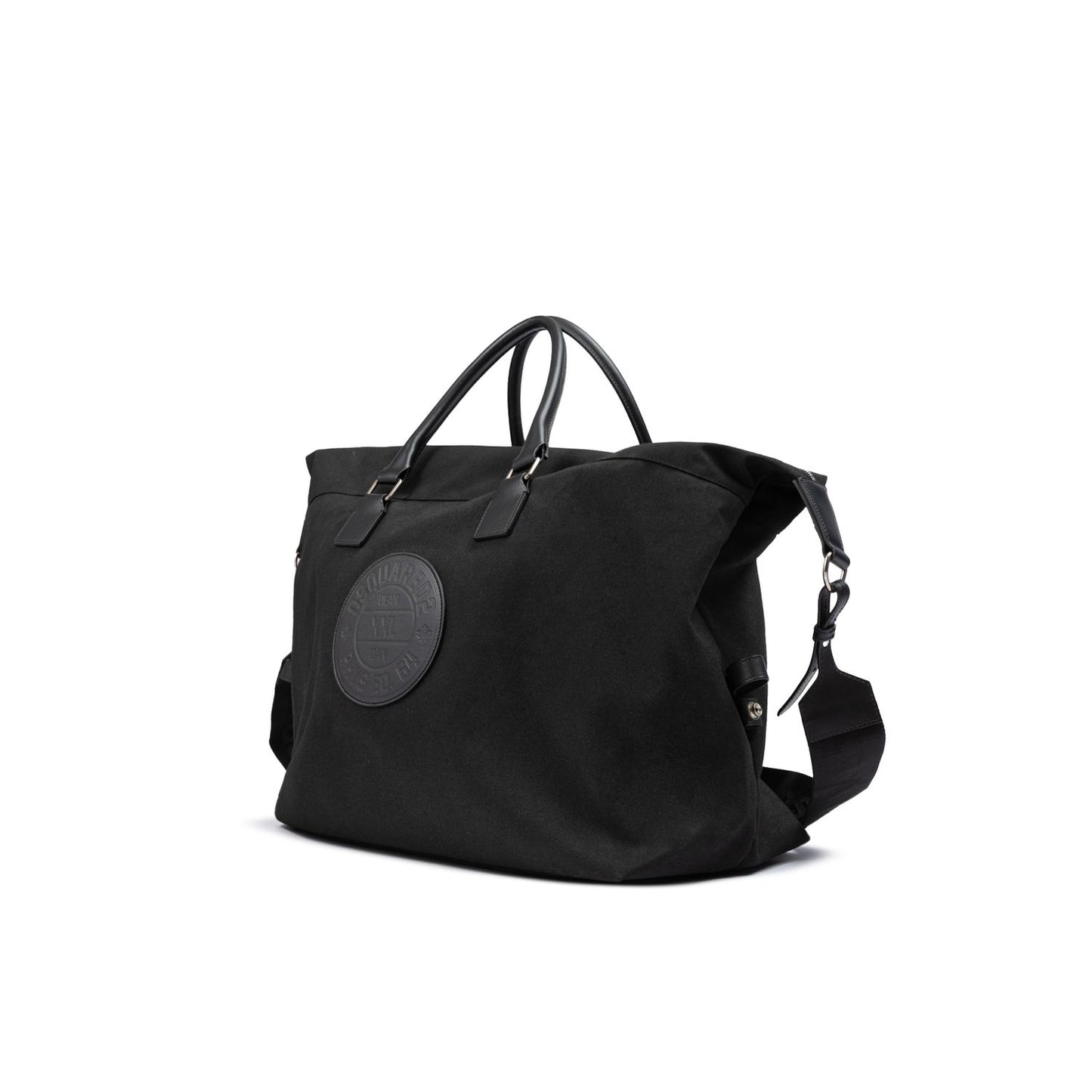 Dsquared² Black Fabric Weekend Travel Bag