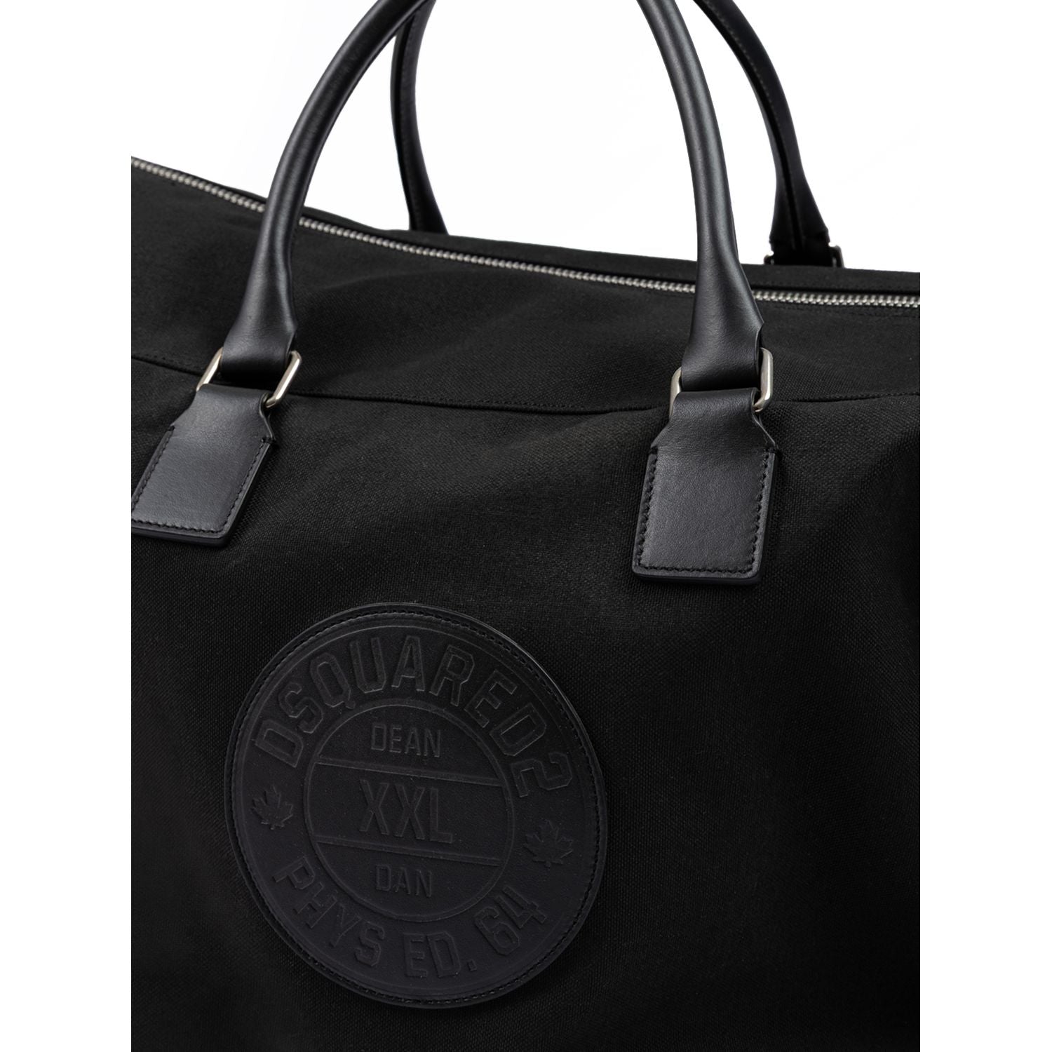 Dsquared² Black Fabric Weekend Travel Bag