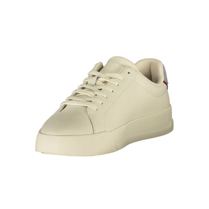 Tommy Hilfiger Beige Polyurethane Men Sneaker