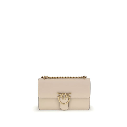 PINKO Beige Calf Leather Bos Taurus Shoulder Bag PINKO