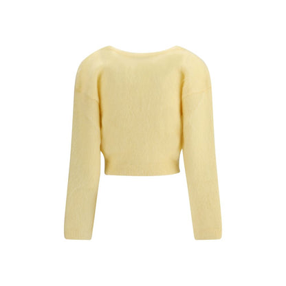 Alessandra Rich Bicolor Mohair Cardigan