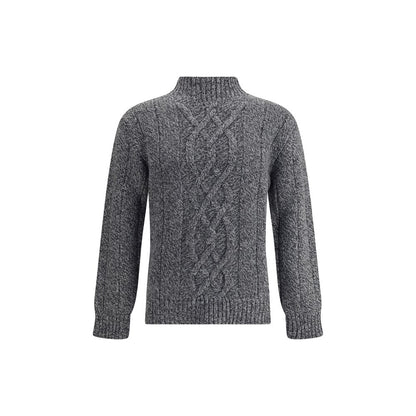 Brooksfield Gray Wool Sweatshirt Brooksfield