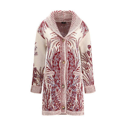 Etro Multicolor Wool Cardigan Etro
