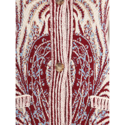 Etro Multicolor Wool Cardigan Etro