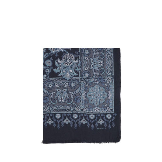 Etro Blue Modal Scarf