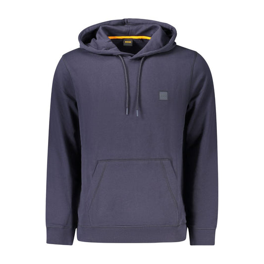 Hugo Boss Blue Cotton Men's Hoodie