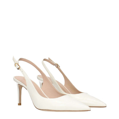 Stuart Weitzman Beige Leather High Heel Pumps