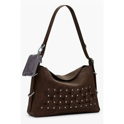 Desigual Marrone Poliuretano Women Handbag