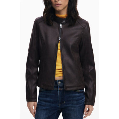 Desigual Brown Polyester Women's Jacket